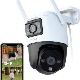 Imou Rex 4K Duo Dual-Kamera – 360° PTZ + Fixe, 8MP, KI-Erkennung