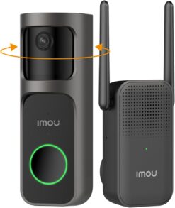 Imou DB2S Pro Sonnette Vidéo 2K - La Surveillance d'Entrée Intelligente | Vision Nocturne + Chime Inclus
