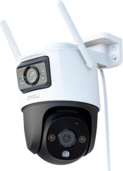 Imou Rex 3K Duo - Caméra Surveillance Double Objectif | Couverture Simultanée 360° + Zone Fixe | Ultra HD 5MP