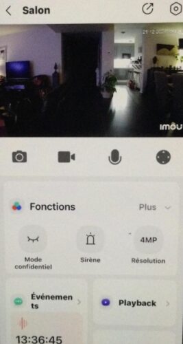 Imou Ranger Pro 2K (4MP) Caméra Surveillance WiFi Intérieure 360° BabyPhone Alarme et Audio Bidirectionnel photo review