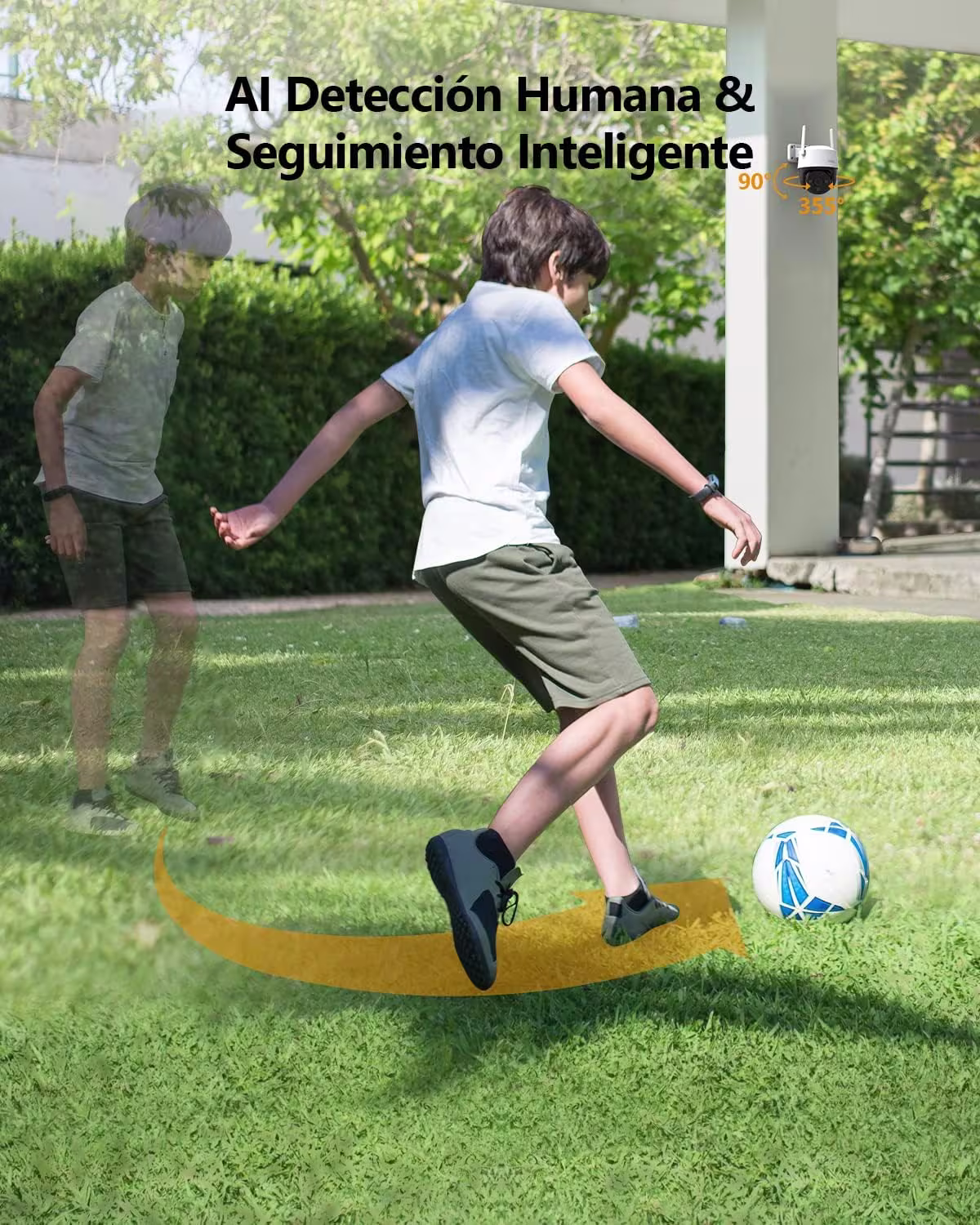 Imou Cruiser 2K(3MP) Caméra Surveillance Extérieure WiFi 360° Étanche IP66 Vision Nocturne Couleur 30M, Détection Humaine – Image 3